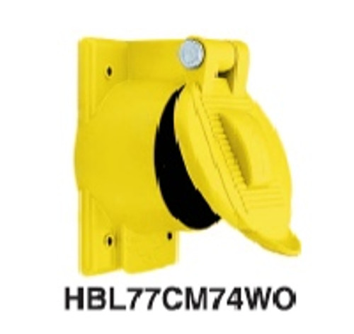 Hubbell HBL77CM74WO Cover For: 63CM70 (HBL77CM74WO)