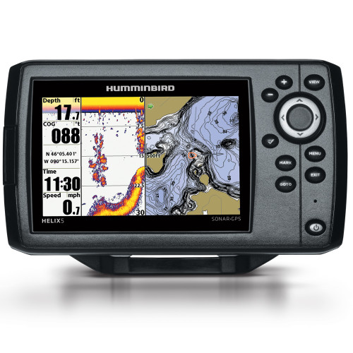 Humminbird HELIX 5 DI G2 Chirp GPS Combo w/Navionics Nav+ Chart (410220-1NAV)