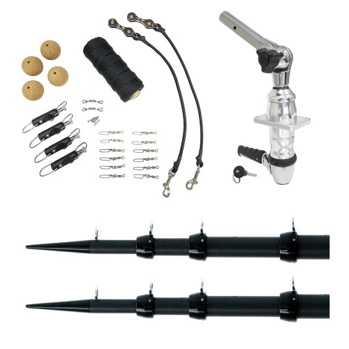 Tigress XD Top Mount System - 18 Carbon Fiber Black/Black Ultimate Rigging Kit (88679-00)