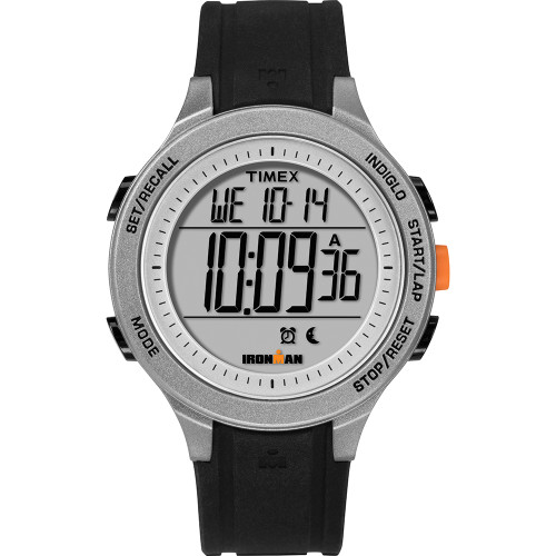 Timex IRONMAN Essential 30-Lap Unisex Watch - Black/Grey/Orange (TW5M24600JV)