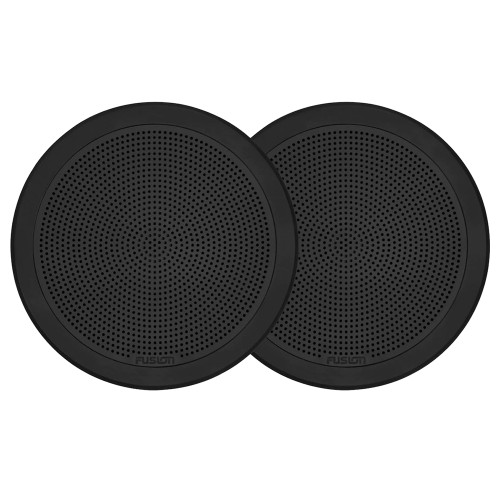 Fusion FM-F77RB 7" Black Round Flush Mount Speakers (010-02300-01)