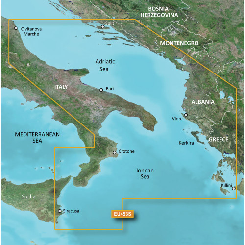 Garmin BlueChart g3 Vision HD - VEU453S - Adriatic Sea, South Coast - microSD/SD (010-C0797-00)