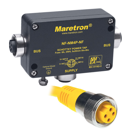 Maretron Mini Powertap w/ fuse, Female to Female (NF-NM4P-NF)