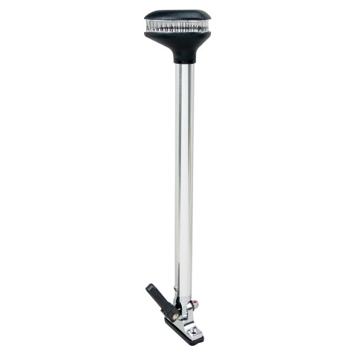 Perko Stealth Series - L.E.D. Fold Down All-Round Light - Vertical Mount 13-3/8" Height - 2NM Range (1642DP0CHR)