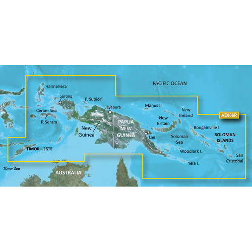 Garmin BlueChart g2 HD - HXAE006R - Timor Leste/New Guinea - microSD/SD (010-C0881-20)