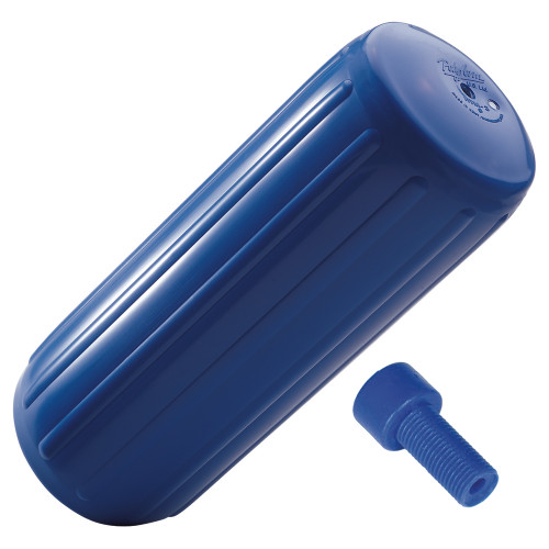 Polyform HTM-3 Hole Through Middle Fender 10.5" x 27" - Blue w/Air Adapter (HTM-3-BLUE)