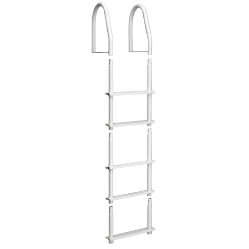 Dock Edge Fixed 5 Step Ladder Bight White Galvalume (2105-F)