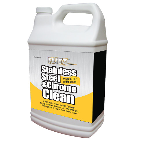 Flitz Stainless Steel & Chrome Cleaner w/Degreaser - 1 Gallon (SP 01510)