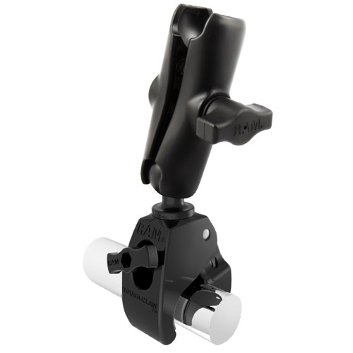 RAM Mount 1" Ball Standard Length Double Socket Arm w/Medium Tough-Claw Base (RAP-B-404-201U)