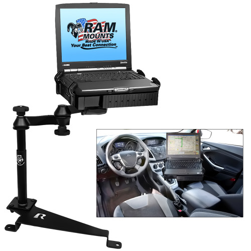 RAM Mount No-Drill Laptop Mount For Dodge Journey, Ford Escape, Ford Focus, Jeep Compass & Jeep Patriot (RAM-VB-188-SW1)