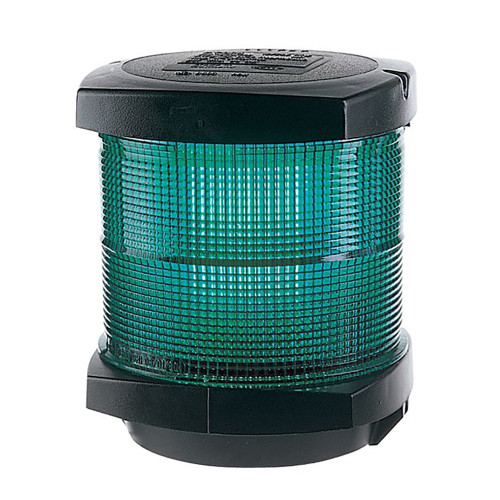 Hella Marine All Round Green Navigation Lamp- Incandescent - 2nm - Black Housing - 12V (2984515)