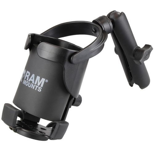 RAM Mount Level Cup XL w/Long Double Socket Arm (RAM-B-417B-C-201U)