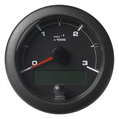 Veratron 3-3/8" (85mm) OceanLink Tachometer 3000 RPM - Black Dial  Bezel (A2C1065660001)