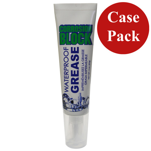 Corrosion Block High Performance Waterproof Grease - 2oz Tube - Non-Hazmat, Non-Flammable  Non-Toxic *Case of 24* (25002CASE)