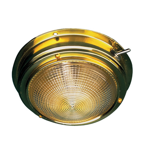 Sea-Dog Brass Dome Light - 4" Lens (400195-1)