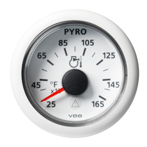 Veratron 52 MM (2-1/16") ViewLine Pyrometer - 250 Degree  to 1650 Degree F - White Dial  Bezel (A2C59512335)