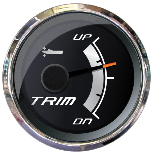 Faria Platinum 2" Trim Gauge For Mercury, Mariner, Mercruiser, Volvo DP, Yamaha 2001  Newer (22019)