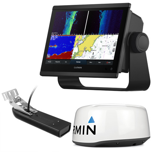 Garmin GPSMAP 1243xsv Combo GPS/Fishfinder - Preloaded US+Canada+Bahamas BlueChart g3 - LakeVu g3 w/GT23M-TM  GMR 18 HD+ (010-02367-51/GT23M)