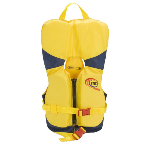 MTI Infant Life Jacket w/Collar - Yellow/Navy - 0-30lbs (MV201I-844)