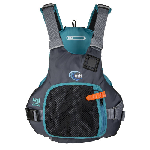 MTI Vibe Life Jacket - Black/Turquoise - Large/X-Large (MV706F-L/XL-845)