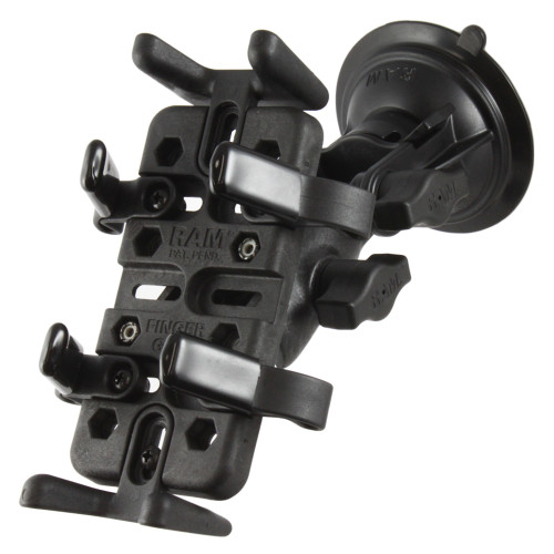 Ram Mount Finger-Grip Mount W/ Twist-Lock Suction Cup Base (RAP-B-104-224-UN4U)