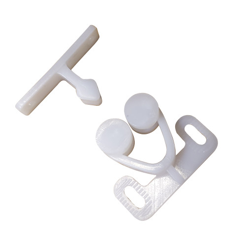 Sea Dog Nylon Twin Roller Door Catch - White (227141-1)