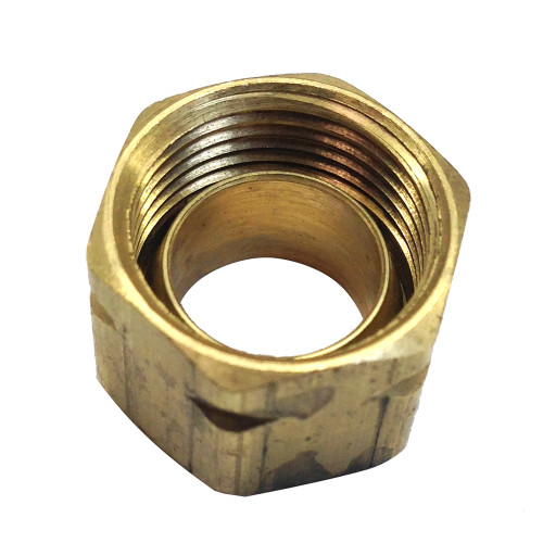 Uflex 3/8 Brass Compression Nut W/ Furrule #61Ca-6 (71004K)