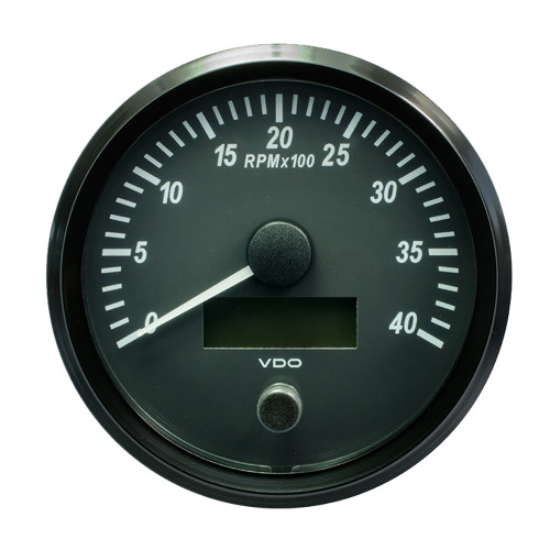 VDO SingleViu 100mm (4") Tachometer - 4000 RPM (A2C3832800030)