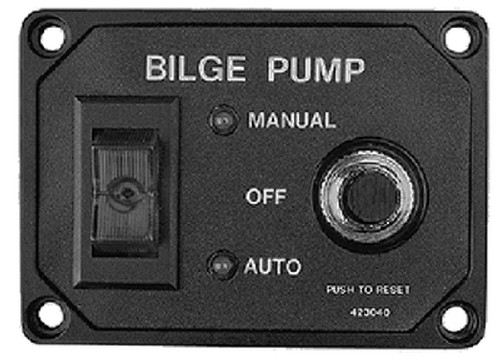 Sea-Dog Line Bilge Pump Switch Panel With Brkr 423040-1