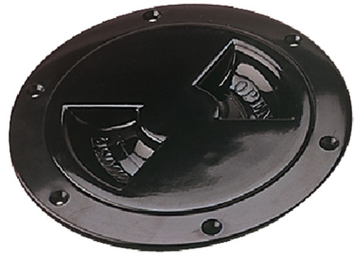 Sea-Dog Line Deck Plate- Screw Out 6In Black 337165-1