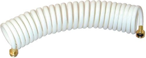 T-H Marine 15' White e Wash Down Coiled Hose WDHBR15WBDP