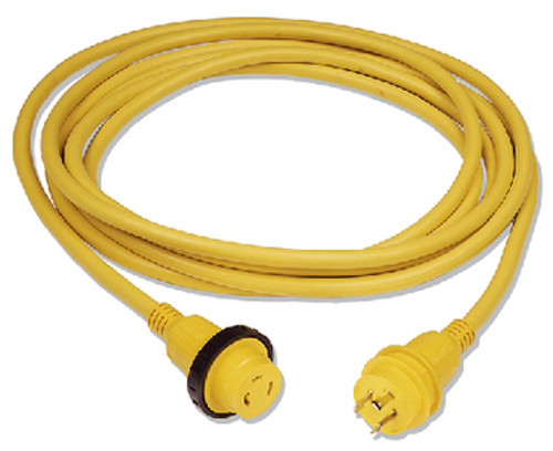 Marinco 30A Shore Power Cord Yellow 25Ft 199117