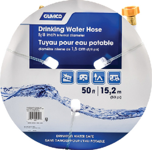 Camco Fresh Water Hose 50' 5/8 Id 22793