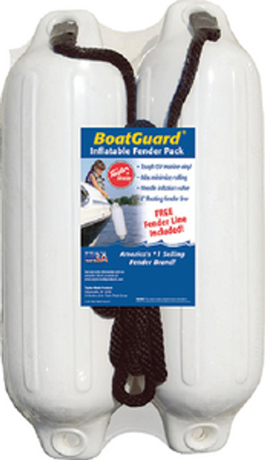 Taylor Boat Fender White With Black Rope 1P 310162P