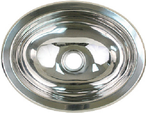 Scandvik S/S Sink Mirror Finish Oval 13 10280