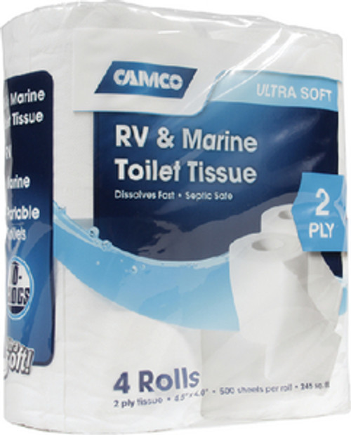 Camco Toilet Tissue 2 Ply 4/Pk 40274