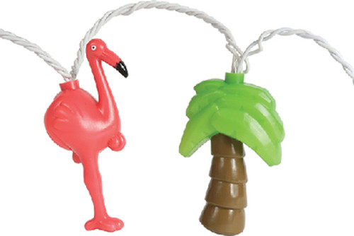Camco Party Lights Palm Tree/Flamin 42662