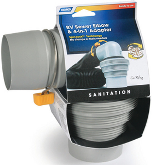 Camco Easy Slip Sewer Elbow Adapt 39144