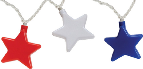 Camco Party Lights Patriotic Stars 42656