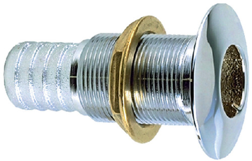 Perko 1-1/8 Chr Thru-Hull For Hose 035006ADPC