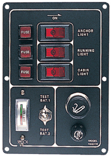 Sea Dog Line Switch Panel With Cig. Lighter 422310-1