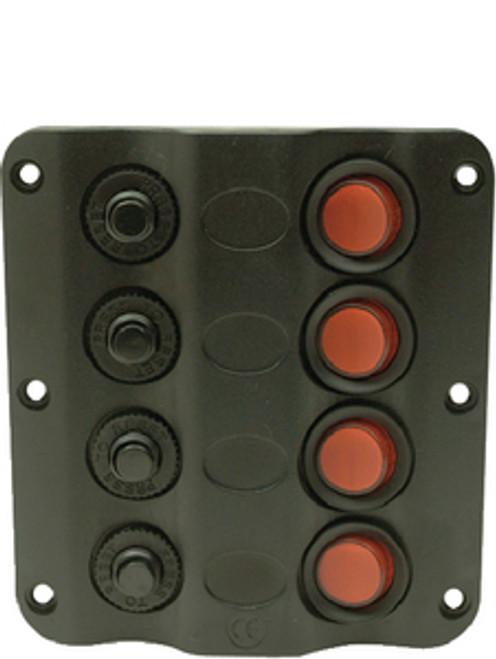 Seachoice Switch Panel LED 4 Gang 12321