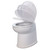 Jabsco 17" Deluxe Flush Fresh Water Electric Toilet w/Soft Close Lid - 12V (58040-3012)