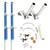 Tigress 15' Fiberglass Telescoping Outrigger System - White/Blue (88200-1)