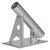Lee's MX Pro Series Fixed Angle Center Rigger Holder - 45 Degree - 1.5" ID - Bright Silver (MX7003CR)