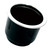 Tigress Black Plastic Cup Holder Insert w/SS Ring On Top (PCHE-BP)