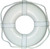 Cal-June 30 White Ring Buoy With Straps GW-30