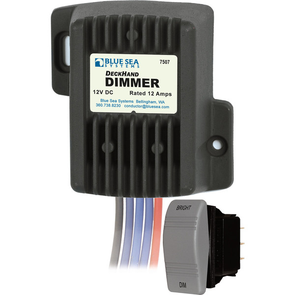 Blue Sea Systems Dimmer, DeckHand, 12V, 12A (7507)