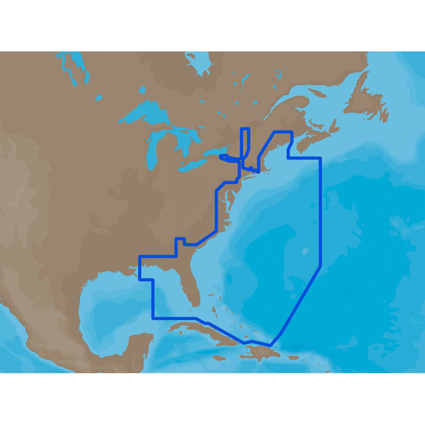 C-MAP MAX NA-M022 - U.S. East Coast & The Bahamas - SD Card (NA-M022SDCARD)