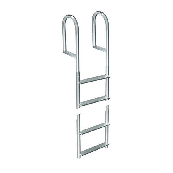 Dock Edge Welded Aluminum Fixed 4 Step Ladder (2014-F)